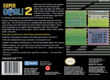 Super Goal! 2 (USA) box cover back